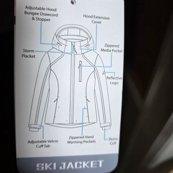 Womens Tec-One Explorer Ski/Snowboarding Jacket 2X Lilac Purple Adjustable Hood - Picture 6 of 16